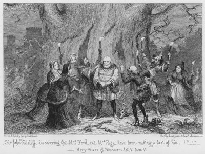 Sir John Falstaff, Bayan Ford ve Bayan Page